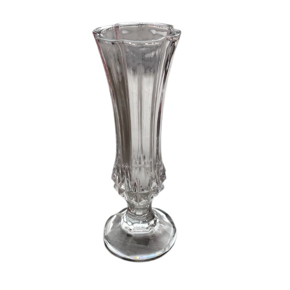 Vintage Cristal d'Arques Pedestal‎ Crystal Bud Vase - Picture 2 of 10